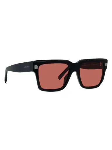 Givenchy Men's GV Day 55MM Square Sunglasses - Shiny Black And Bordeaux | Thumbnail 8 Givenchy Men's GV Day 55MM Square Sunglasses - Shiny Black And Bordeaux | Thumbnail 8