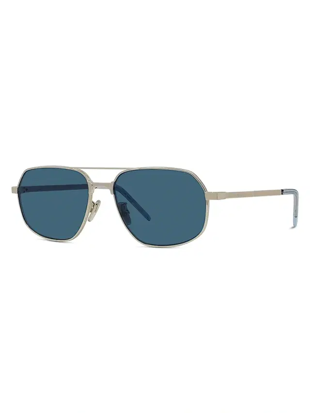 Men's GV One 57MM Pilot Sunglasses - Gold And Blue