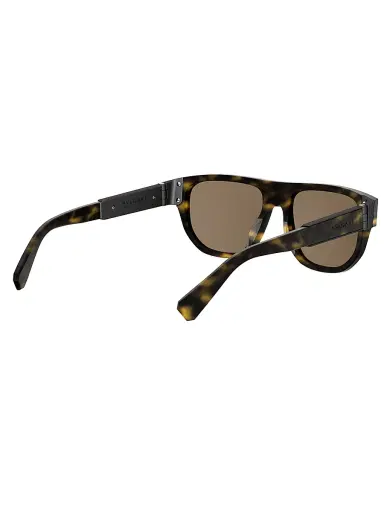 BVLGARI Women's Aluminium 55MM Rectangular Sunglasses - Dark Havana Brown | Thumbnail 6