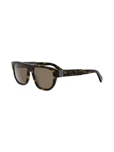 BVLGARI Women's Aluminium 55MM Rectangular Sunglasses - Dark Havana Brown | Thumbnail 1