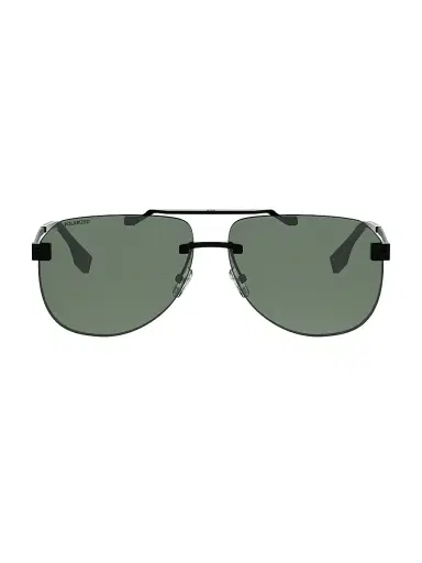 Fendi Men's Sky 61MM Pilot Sunglasses - Matte Black And Green Polarized | Thumbnail 2 Fendi Men's Sky 61MM Pilot Sunglasses - Matte Black And Green Polarized | Thumbnail 2