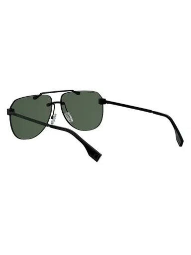 Fendi Men's Sky 61MM Pilot Sunglasses - Matte Black And Green Polarized | Thumbnail 4 Fendi Men's Sky 61MM Pilot Sunglasses - Matte Black And Green Polarized | Thumbnail 4