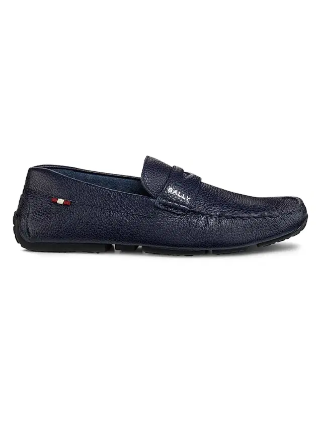 Men's Pilot Pavlos Leather Driving Loafers - Peacoat
