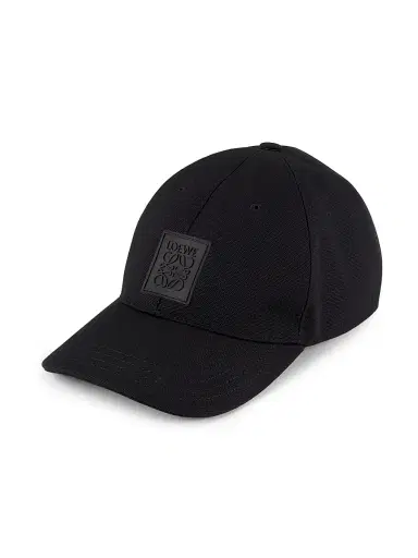 Loewe Men's Logo Patch Cap - Black - Size Large | Thumbnail 1 Loewe Men's Logo Patch Cap - Black - Size Large | Thumbnail 1
