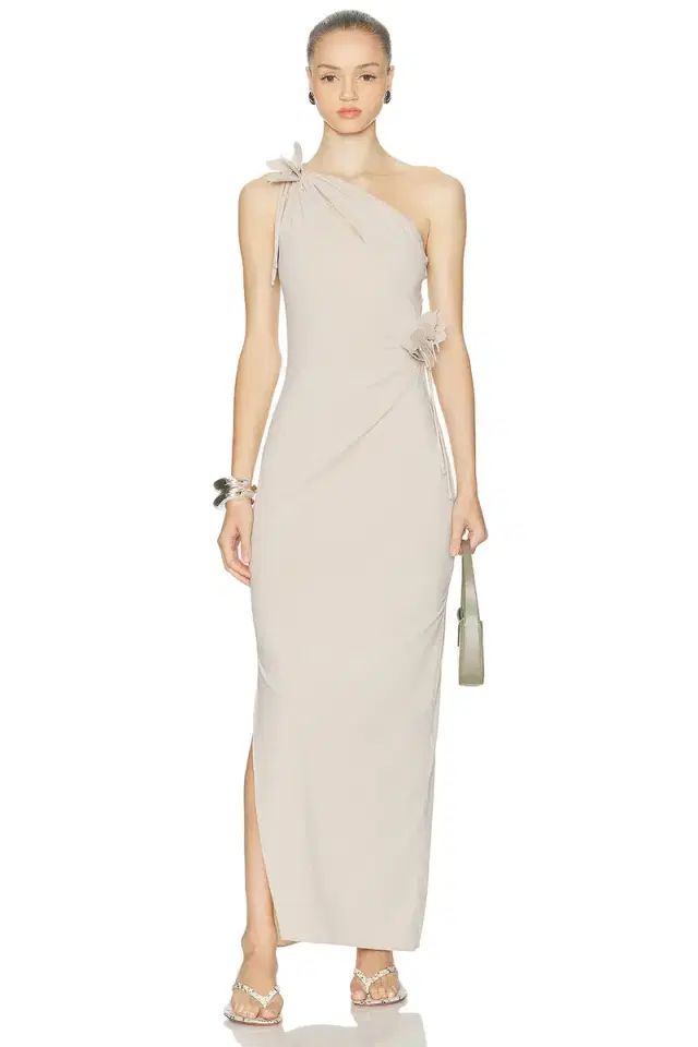 Coperni Asymmetric Flower Gown