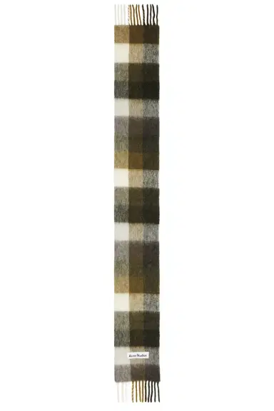 Acne Studios Mohair Checked Scarf | Thumbnail 2 Acne Studios Mohair Checked Scarf | Thumbnail 2