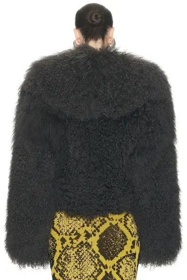 THE ATTICO Fur Bomber Jacket | Thumbnail 3