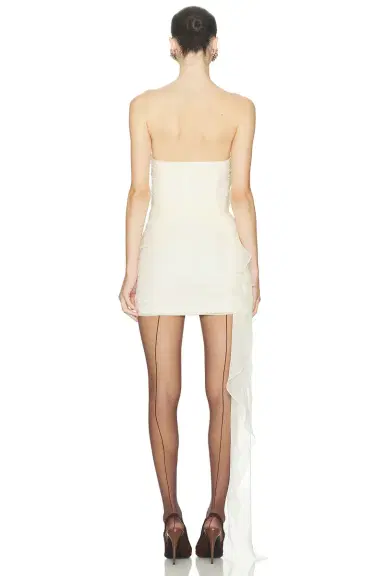 The Sei Strapless Mini Ruffle Dress | Thumbnail 3