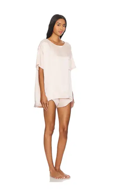 Lunya Washable Silk Tee Short Set | Thumbnail 2