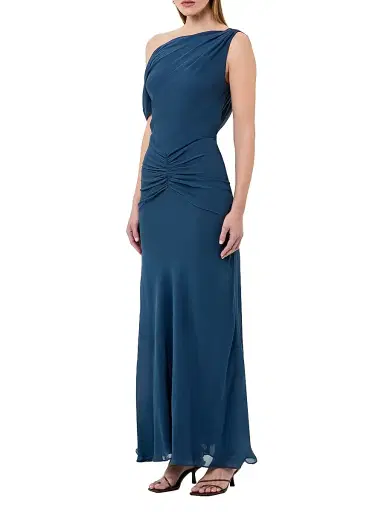 NICHOLAS Women's Elza One-Shoulder Paneled Maxi Dress - Mineral | Thumbnail 3