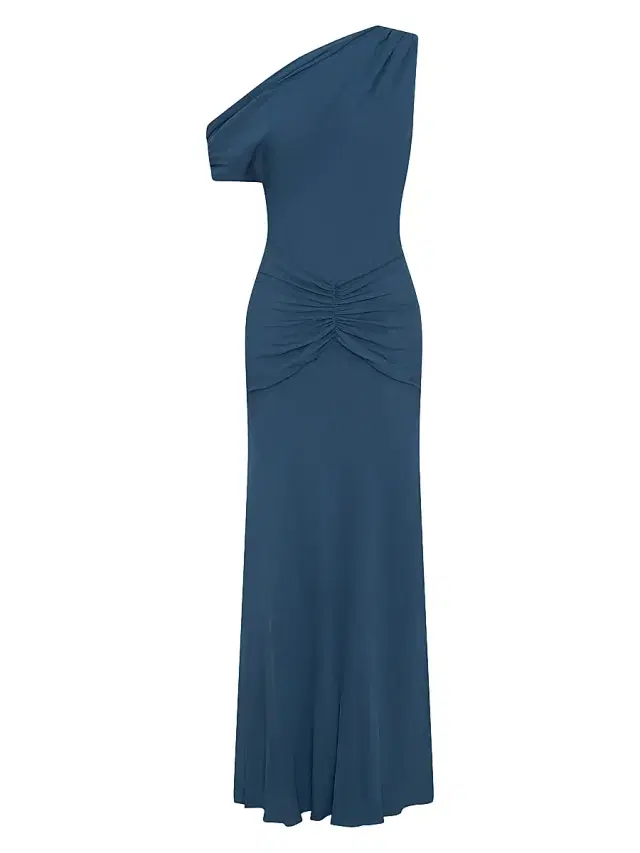 NICHOLAS Women's Elza One-Shoulder Paneled Maxi Dress - Mineral