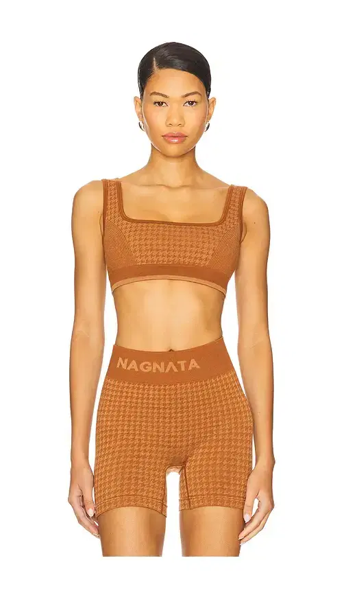 Nagnata Houndstooth Wool Bralette