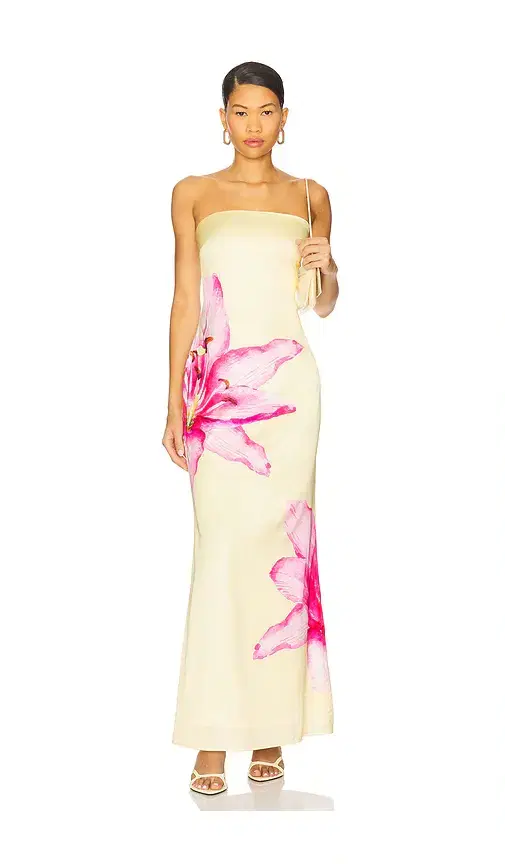 MORE TO COME Lyza Strapless Maxi Dress