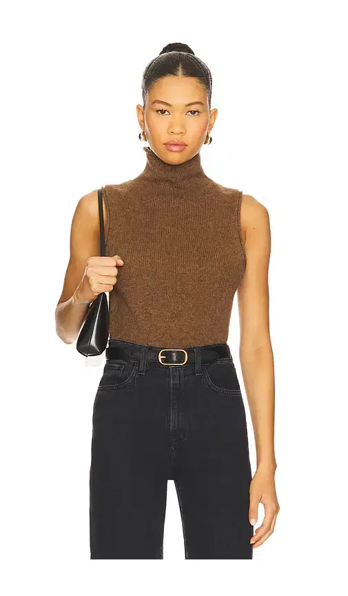 Joe's Jeans Stevie Sleeveless Roll Neck Sweater