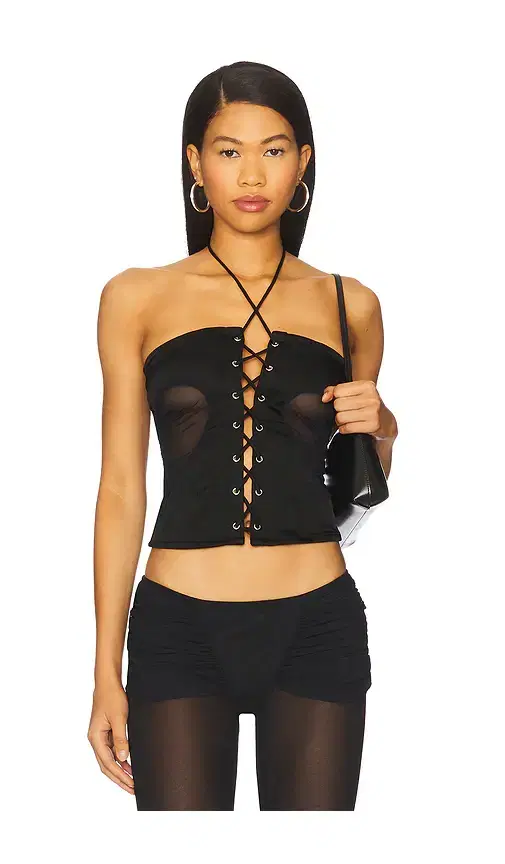 AMOR MIA Gathered Heart Top