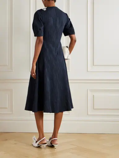 Erdem Appliquéd Cotton-blend Cloqué Midi Dress | Thumbnail 3