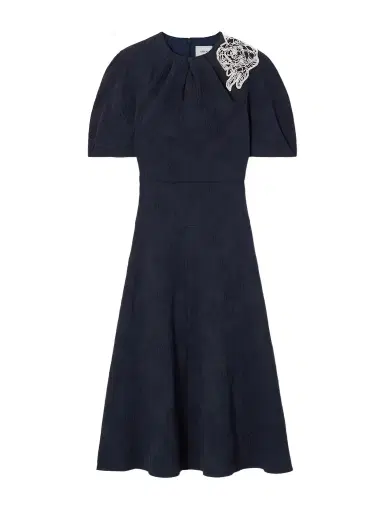 Erdem Appliquéd Cotton-blend Cloqué Midi Dress | Thumbnail 1