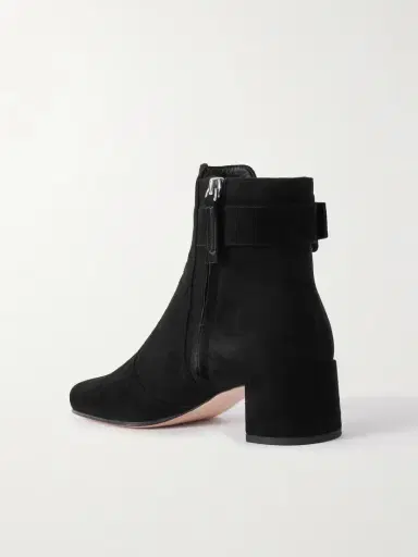 Roger Vivier Très Vivier Polly 45 Buckled Suede Ankle Boots | Thumbnail 3 Roger Vivier Très Vivier Polly 45 Buckled Suede Ankle Boots | Thumbnail 3