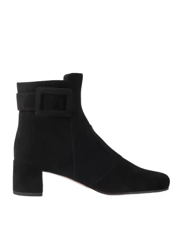 Roger Vivier Très Vivier Polly 45 Buckled Suede Ankle Boots