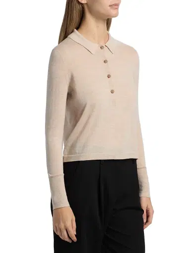 Jenni Kayne Women's Grayson Wool Polo Top | Thumbnail 4 Jenni Kayne Women's Grayson Wool Polo Top | Thumbnail 4