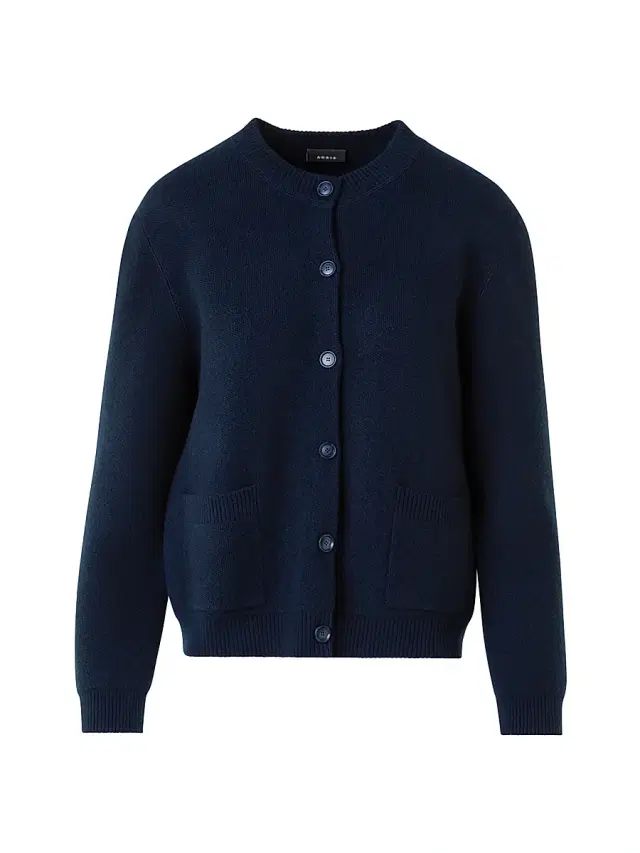 Women's Cashmere Piqué Cardigan - Navy