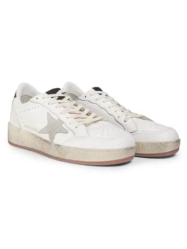Golden Goose Men's Ballstar Leather Low-Top Sneakers | Thumbnail 2 Golden Goose Men's Ballstar Leather Low-Top Sneakers | Thumbnail 2
