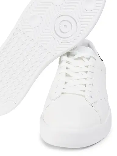 Golden Goose Men's Pure Star Leather Low-Top Sneakers - White Black - Size 14 | Thumbnail 6