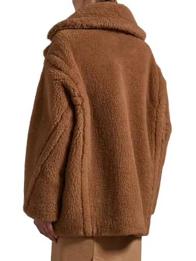 Max Mara Women's Short Teddy Bear Icon Coat - Camel - Size Large | Thumbnail 3 Max Mara Women's Short Teddy Bear Icon Coat - Camel - Size Large | Thumbnail 3
