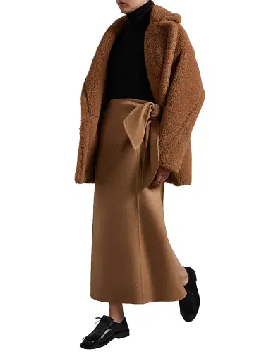 Max Mara Women's Short Teddy Bear Icon Coat | Thumbnail 6 Max Mara Women's Short Teddy Bear Icon Coat | Thumbnail 6