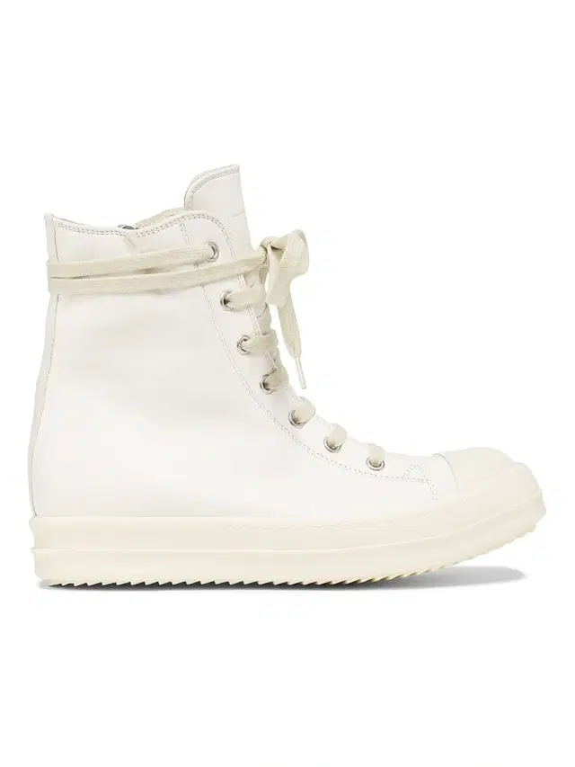 Women's Leather High-Top Sneakers - Milk