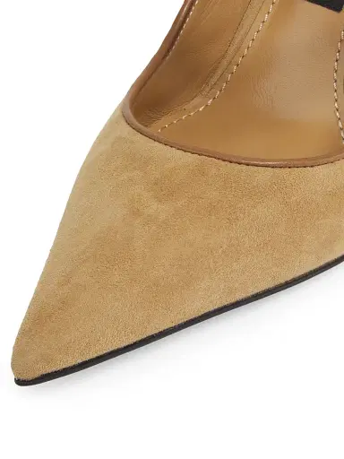 Dolce & Gabbana Women's Italian Tailoring DG Suede Pumps - Beige Camel - Size 10.5 | Thumbnail 6 Dolce & Gabbana Women's Italian Tailoring DG Suede Pumps - Beige Camel - Size 10.5 | Thumbnail 6