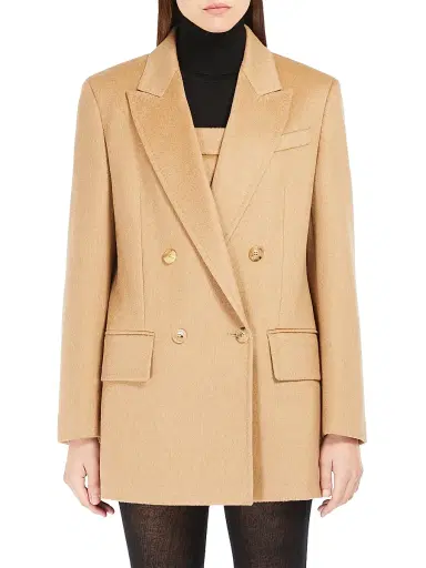 Max Mara Women's Zibeline Camel Olimpia Jacket - Camel - Size 12 | Thumbnail 2