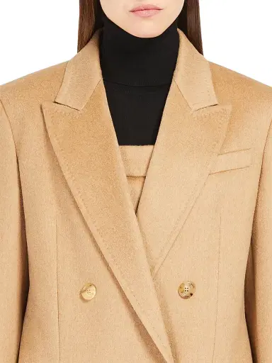 Max Mara Women's Zibeline Camel Olimpia Jacket - Camel - Size 12 | Thumbnail 4