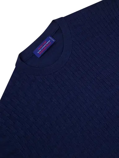 Stefano Ricci Men's Alpha Yarn Cashmere Knit Crewneck Sweater - Navy - Size 52 | Thumbnail 6