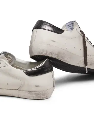 Golden Goose Men's Super-Star Leather Low-Top Sneakers | Thumbnail 3 Golden Goose Men's Super-Star Leather Low-Top Sneakers | Thumbnail 3