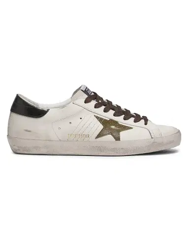 Golden Goose Men's Super-Star Leather Low-Top Sneakers | Thumbnail 1 Golden Goose Men's Super-Star Leather Low-Top Sneakers | Thumbnail 1