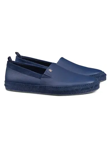 Stefano Ricci Men's Calfskin Leather Loafers - Blue - Size 8 | Thumbnail 2
