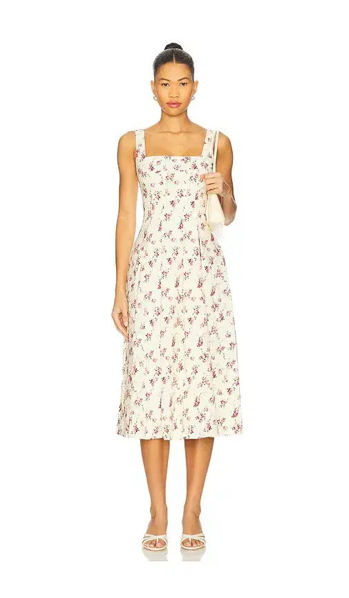 WeWoreWhat x REVOLVE Corset Pleated Midi Dress