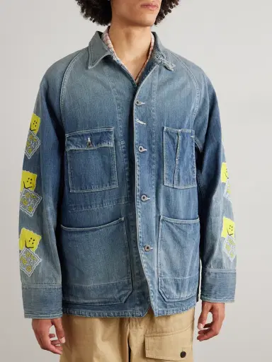 KAPITAL Cactus Appliquéd Denim Jacket - Men | Thumbnail 3