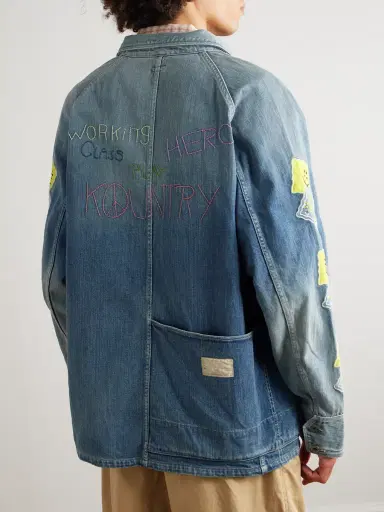 KAPITAL Cactus Appliquéd Denim Jacket - Men | Thumbnail 4