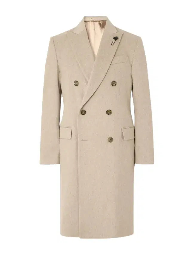 Slim-Fit Double-Breasted Brushed Virgin Wool Coat - Men