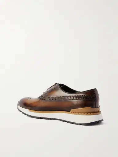 Berluti Fast Track Venezia Leather Oxford Sneakers - Men | Thumbnail 4