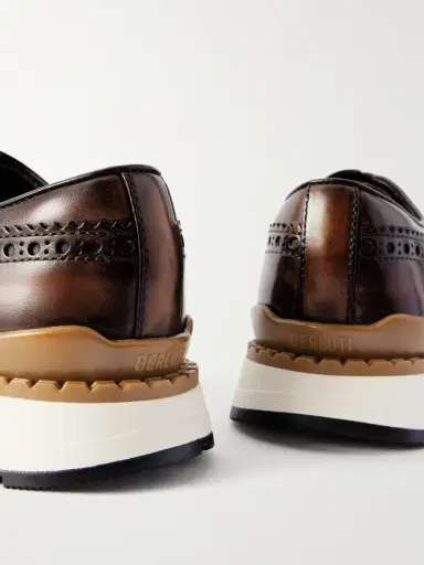 Berluti Fast Track Venezia Leather Oxford Sneakers - Men | Thumbnail 5