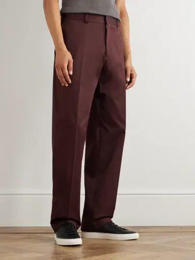 Paul Smith Straight-Leg Cotton-Blend Twill Trousers - Men | Thumbnail 3 Paul Smith Straight-Leg Cotton-Blend Twill Trousers - Men | Thumbnail 3