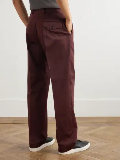 Paul Smith Straight-Leg Cotton-Blend Twill Trousers - Men | Thumbnail 4 Paul Smith Straight-Leg Cotton-Blend Twill Trousers - Men | Thumbnail 4