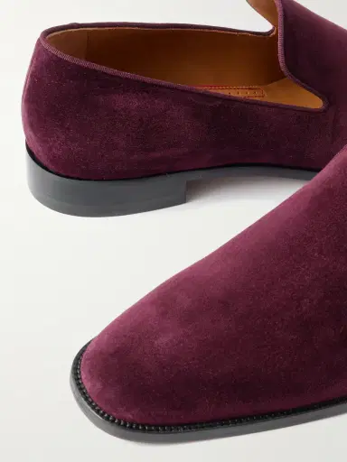 Christian Louboutin Danny Flex Grosgrain-Trimmed Suede Loafers - Men | Thumbnail 5 Christian Louboutin Danny Flex Grosgrain-Trimmed Suede Loafers - Men | Thumbnail 5