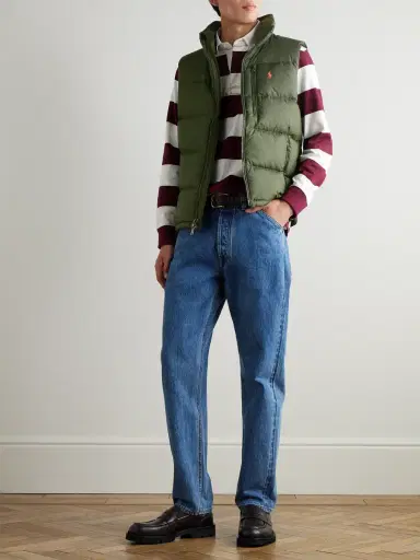 Polo Ralph Lauren Gorham Logo-Embroidered Quilted Padded Shell Down Gilet - Men | Thumbnail 2 Polo Ralph Lauren Gorham Logo-Embroidered Quilted Padded Shell Down Gilet - Men | Thumbnail 2