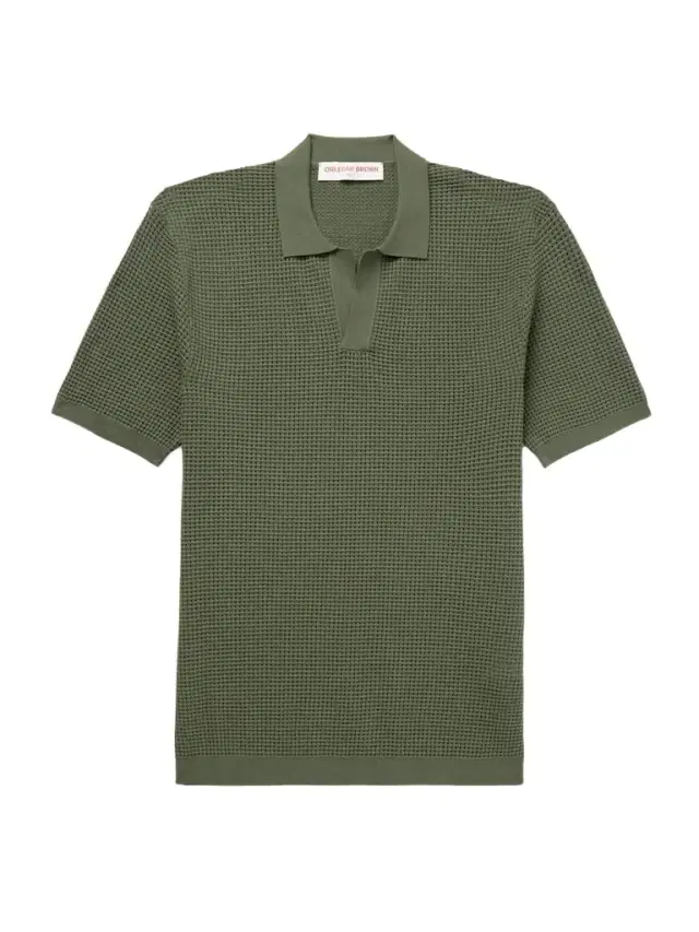 Roddy Waffle-Knit LENZING™ ECOVERO™-Blend Polo Shirt - Men