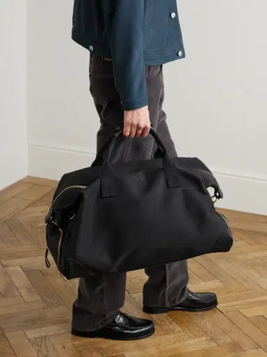 Bennett Winch Weekender Leather-Trimmed Cotton-Canvas Holdall - Men | Thumbnail 2