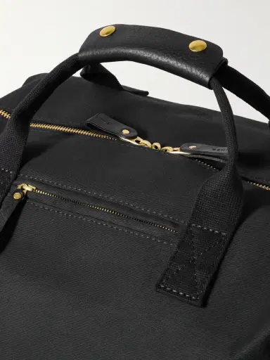 Bennett Winch Weekender Leather-Trimmed Cotton-Canvas Holdall - Men | Thumbnail 4